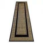 Kab. Modern GLOSS szőnyeg, futószőnyeg 6776 86 elegáns, görög fekete / arany 70x250 cm