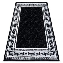   Modern GLOSS szőnyeg 2813 87 elegáns, görög fekete / szürke 70x200 cm