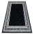 Kab. Modern GLOSS szőnyeg 2813 87 elegáns, görög fekete / szürke 60x300 cm