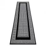 Kab. Modern GLOSS szőnyeg, futószőnyeg 6776 85 elegáns, görög fekete / elefántcsont 60x300 cm