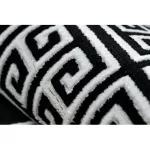 Kab. Modern GLOSS szőnyeg, futószőnyeg 6776 85 elegáns, görög fekete / elefántcsont 60x300 cm