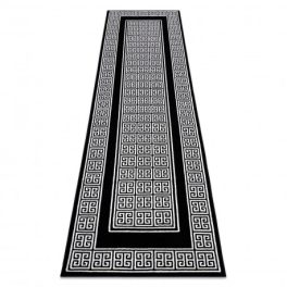   Kab. Modern GLOSS szőnyeg, futószőnyeg 6776 85 elegáns, görög fekete / elefántcsont 60x250 cm
