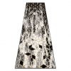 Modern GLOSS szőnyeg, futószőnyeg 409A 82 Kocka elegáns, glamour, art deco fekete / szürke / arany 60x200 cm