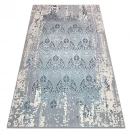   Kab. CORE szőnyeg W3824 Ornament Vintage - Structural, két szintű, világoskék / krém / szürke 160x220 cm