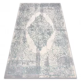   Kab. CORE szőnyeg W7161 Rozetta Vintage - Structural, két szintű, világoskék / krém / szürke 160x220 cm