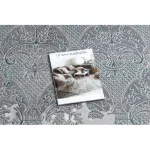 Kab. CORE szőnyeg W3824 Ornament Vintage - Structural, két szintű, világoskék / krém / szürke 140x190 cm
