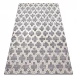 Kab. CORE szőnyeg W6764 Lóhere Marokkói Trellis - Structural, két szintű, szürke / krém 140x190 cm