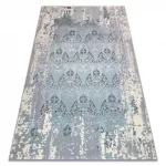 Kab. CORE szőnyeg W3824 Ornament Vintage - Structural, két szintű, világoskék / krém / szürke 120x170 cm