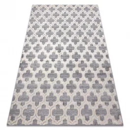   Kab. CORE szőnyeg W6764 Lóhere Marokkói Trellis - Structural, két szintű, szürke / krém 120x170 cm