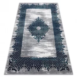   Kab. CORE szőnyeg W9797 Rozetta - Structural, két szintű, kék / szürke 120x170 cm