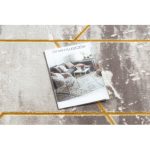 Kab. CORE szőnyeg 1818 Geometriai - Structural, két szintű, elefántcsont / arany 160x220 cm