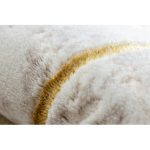 Kab. CORE szőnyeg 1818 Geometriai - Structural, két szintű, elefántcsont / arany 160x220 cm