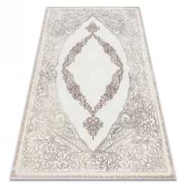   Kab. CORE szőnyeg 8111 Ornament Vintage - Structural, két szintű, bézs 160x220 cm