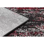 Kab. Modern VINCI 1524 vintage - antracit / piros 80x150 cm szőnyeg