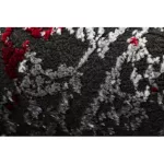 Kab. Modern VINCI 1524 vintage - antracit / piros 80x150 cm szőnyeg