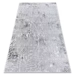 Kab. Modern MEFE szőnyeg 8725 Körök ujjlenyomat - szürke 240x330 cm