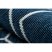 Szőnyeg SPRING 20404994 Hatszög szizál, hurkolt - kék 120x170 cm