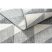 Szőnyeg SPRING 20406332 gyémánt háromszögek szizál, hurkolt - szürke 120x170 cm