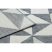 Szőnyeg SPRING 20414332 háromszögek szizál, hurkolt - szürke / krém 120x170 cm