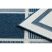 Szőnyeg SPRING 20426994 négyzetek, szizál, hurkolt - kék 200x290 cm