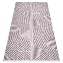   Kab. Szőnyeg COLOR 47176260 SISAL vonalak, háromszögek, bézs / rózsaszín 160x230 cm