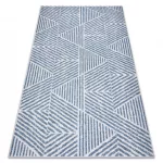 Kab. Szőnyeg COLOR 47176360 SISAL vonalak, háromszögek, bézs / kék 80x150 cm