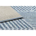 Kab. Szőnyeg COLOR 47176360 SISAL vonalak, háromszögek, bézs / kék 80x150 cm