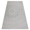 Fonott sizal flat szőnyeg 48832637 Körök, pontok szürke / krém 140x200 cm