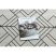 Fonott sizal flat szőnyeg 48731960 Négyzetek rombusz, геометричен krém / szürke 200x290 cm