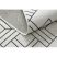 Fonott sizal flat szőnyeg 48731960 Négyzetek rombusz, геометричен krém / szürke 200x290 cm