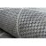 Fonott sizal flat szőnyeg 48731637 Négyzetek rombusz, геометричен szürke / krém 200x290 cm