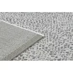 Kab. Fonott sizal flat szőnyeg 48832367 Körök, pontok krém / szürke 80x150 cm