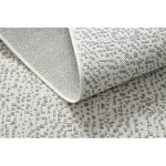 Kab. Fonott sizal flat szőnyeg 48832367 Körök, pontok krém / szürke 80x150 cm