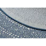Kab. Fonott sizal Flat szőnyeg kör 48834591 Pontok elpirul kék kör 120 cm