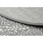 Kab. Fonott sizal Flat szőnyeg kör 48834637 Pontok elpirul szürke kör 120 cm