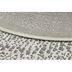 Kab. Fonott sizal Flat szőnyeg kör 48834866 Pontok elpirul krém kör 120 cm