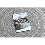 Kab. Fonott sizal Flat szőnyeg kör 48837637 Boho, fonat szürke kör 120 cm