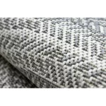 Kab. Fonott sizal Flat szőnyeg kör 48837637 Boho, fonat szürke kör 120 cm