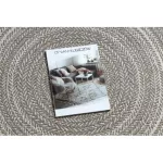 Kab. Fonott sizal Flat szőnyeg kör 48837686 Boho, fonat bézs kör 120 cm