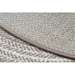 Kab. Fonott sizal Flat szőnyeg kör 48837686 Boho, fonat bézs kör 120 cm