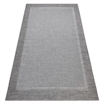 Fonott sizal szőnyeg boho 46201575 Keret szürke 80x150 cm