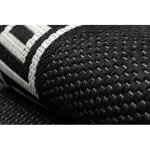 Kab. Fonott sizal flat szőnyeg 49373690 Görög fekete / krém 80x150 cm