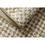 Kab. FLAT 48955265 Szizál szőnyeg Geometrikus - natúr bézs szalmaszín, zsinór 80x150 cm