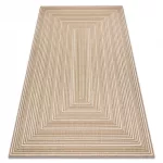 Kab. FLAT 48962265 Szizál szőnyeg Geometrikus - natúr bézs szalmaszín, zsinór 80x150 cm