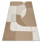 Kab. FLAT 48982265 Szizál szőnyeg Geometrikus - natúr bézs szalmaszín, zsinór 80x150 cm