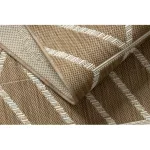 Kab. FLAT 48956265 Szizál szőnyeg Geometrikus - natúr bézs szalmaszín, zsinór 140x200 cm