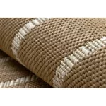 Kab. FLAT 48956265 Szizál szőnyeg Geometrikus - natúr bézs szalmaszín, zsinór 140x200 cm