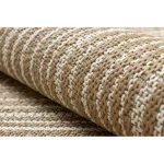 Kab. FLAT 48962265 Szizál szőnyeg Geometrikus - natúr bézs szalmaszín, zsinór 140x200 cm
