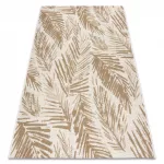 Kab. FLAT 48977256 Szizál szőnyeg Pálmalevelek - natúr bézs szalmaszín, zsinór 140x200 cm