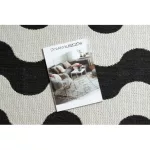 Kab. Fonott sizal flat szőnyeg 49377690 Hullám krém / fekete 140x200 cm